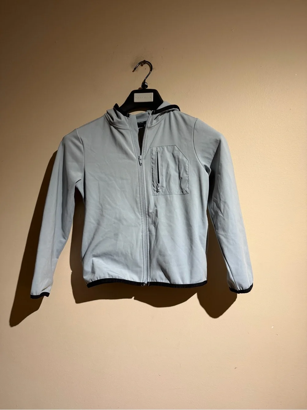 Boys Cozy Tech Zip Up Hoodie - Gray